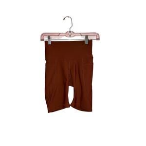 Old Navy Burnt Orange Athletic Bike Shorts Work Out Shorts Has Pockets Size XS